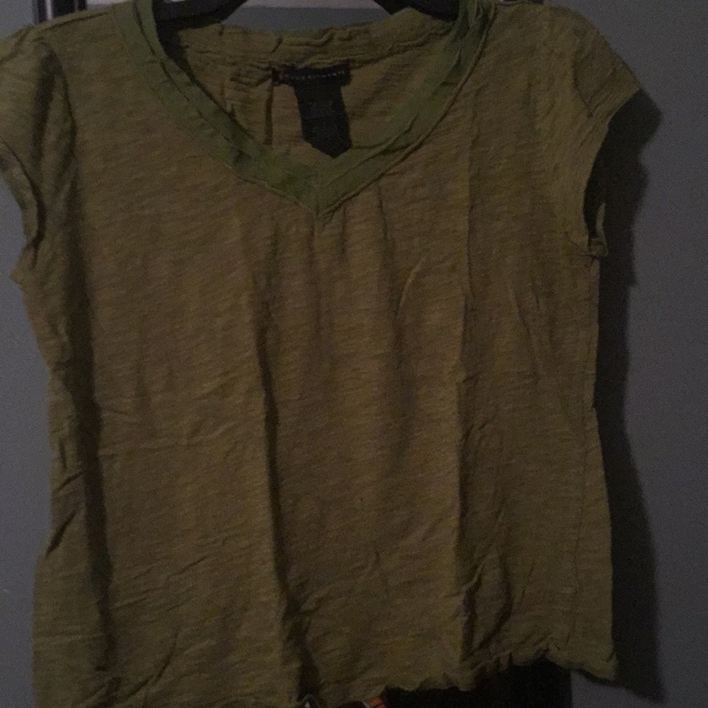 Dark celery green tee